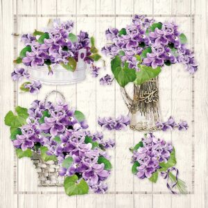 Salvrätik 33x33cm Lilled, 1 tk