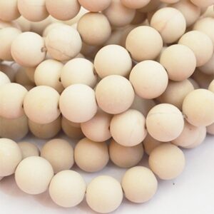 Fossiil 10-10,5mm looduslik kivi matistatud, ava 1mm, pakis 10 tk