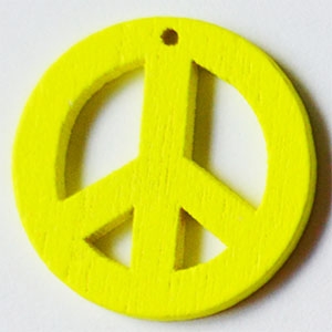 Puidust ripats 25mm, kollane, pakis 2 tk