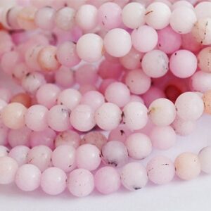 Jasper Cherry Blossom 6мм матовый, натуральный, отв. 0.8мм, в упаковке 15 шт.