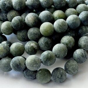 Jadeiit 10-10,5mm looduslik kivi, ava 1,2mm, matistatud, pakis 10 tk