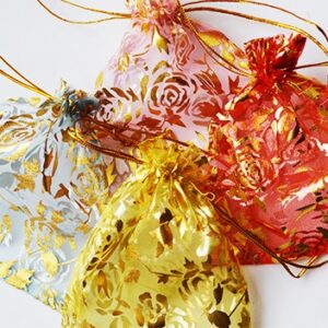 Lahjapussi 12x10cm organza, neljää eri väriä - pakkaus 4 kpl