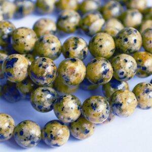 Labradoriit 8mm looduslik värvitud kollane, ava 1mm, pakis 15 tk.