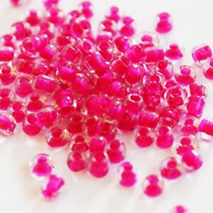Hiina seemnehelmed 8/0, 3mm tumeroosa sisu, pakis 10 gr.