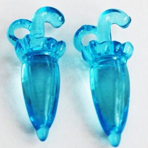 Akryyliriipus Sateenvarjo 31x12mm sininen, reikä 3mm, 1 kpl.