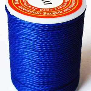 Vahatatud, keerutatud polüesterpael 1.0 mm tumesinine, rullis 11 m