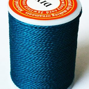 Vahatatud, keerutatud polüesterpael 1.0 mm indigo, rullis 11 m