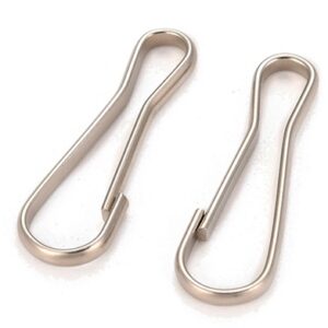 Terasest  karabiinhaak 28x9x2mm terasevärvi, pakis 5 tk