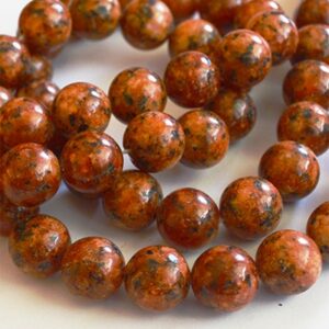 Labradoriit 10mm looduslik kivi, värvitud, ava 1mm, pakis 10 tk