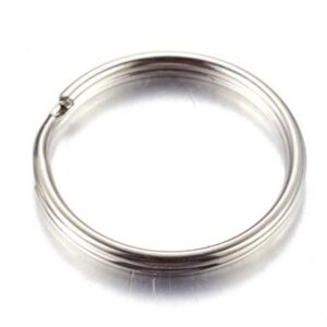 Võtmerõngas 20x3mm värv plaatina, pakis 1 tk