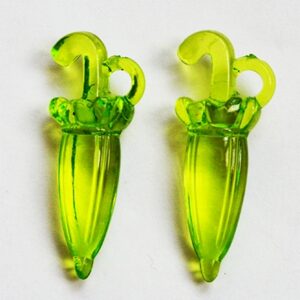 Akryyliriipus Sateenvarjo 31x12mm vihreä, reikä 3mm, 1 kpl.