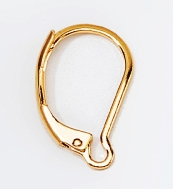 Kõrvarõngahaagid 16x10mm, 24K kullaga kaetud, pakis 2 paari