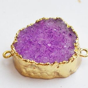 Ahhaat ühendaja 38x23x12mm lilla-kuldne, pakis 1 tk