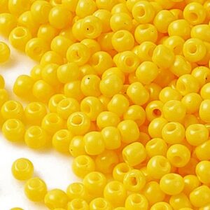 Hiina seemnehelmed 12/0 (2x1,5mm) kollane, ava 0,7mm, pakis 5 gr.