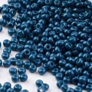 Hiina seemnehelmed 11/0 (2x1,5mm)  sinine, ava 0,7mm, pakis 5 gr.