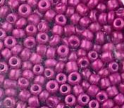 Hiina seemnehelmed 12/0 (2x1,5mm)  lillakasroosa, ava 0,7mm, 5 gr.