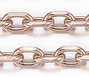 Terasest roosakuldne kett 2,5x1,7mm, pakis 1 m