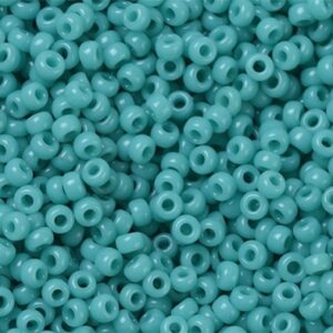Miyuki seemnehelmed 11/0  Opaque Turquoise Green, 412, 2x1,3mm, pakis 5 gr.