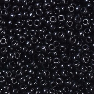 Miyuki seemnehelmed 11/0  Black 401, 2x1,3mm, pakis 5 gr.
