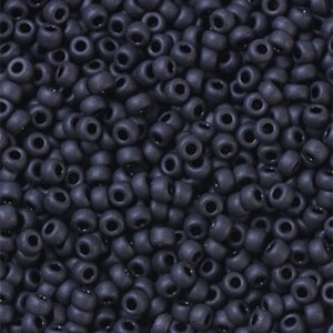 Miyuki seemnehelmed 11/0   Matte Black, 401F, 2x1,3mm, pakis 5 gr.