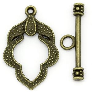 Ant.pronks kinnis Leht 26x17mm, pakis 2 tk
