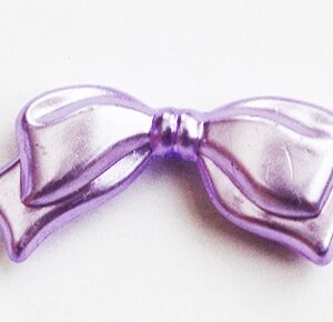 Akrüülhelmes Lips 28x14mm helelilla, ava 1mm, pakis 1 tk