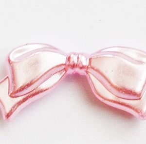Akrüülhelmes Lips 28x14mm heleroosa, ava 1mm, pakis 1 tk