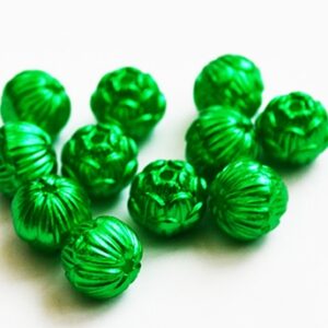 Akrüülpärl  10mm, roheline, ava 1mm, 11 tk