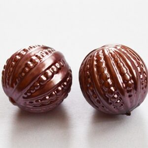Akrüülhelmes 17mm ava 2mm, hallikaspruun, pakis 2 tk
