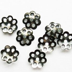 Must metallik helmekübar 6mm, pakis 20 tk