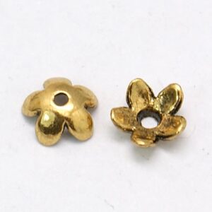 Ant.kuldne helmekübar 6,5mm, pakis 20 tk