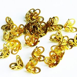 Kuldne helmekübar 8,5x6mm, pakis 15 tk