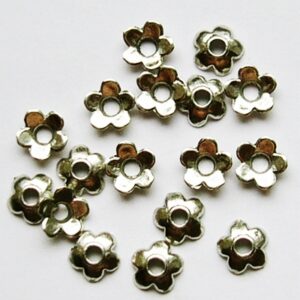 Ant.hõbedane helmekübar 6mm, pakis 15 tk