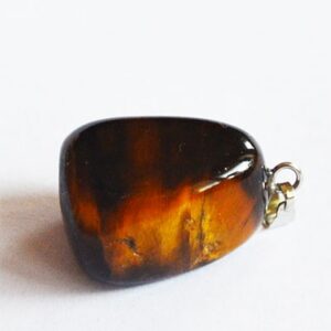 Tiikerinsilmä riipus 29x16mm,  pakkaus 1 kpl