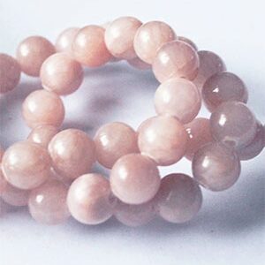 Jade  8mm luonnonkivi värjätty vaalea vanha pinkki, reikä 1mm, pakkaus 10 kpl