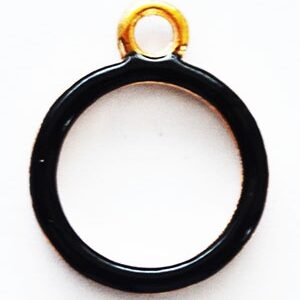 Kuldne metallripats 15x12mm, 1 tk