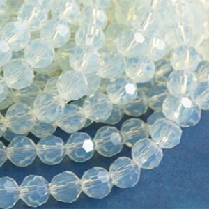 Opaliit 8mm (kuuklaas) lihvitud, läbikumav, ava 1mm, pakis 10 tk.