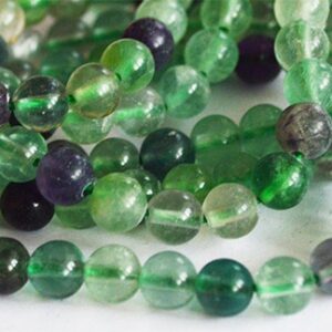 Fluoriit 6mm looduslik kivi, ava 1mm, pakis 15 tk