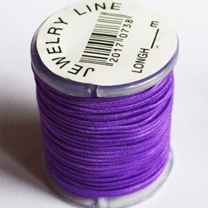 Elastne kumminöör 1mm, lilla, rullis 5 m, pakis üks rull