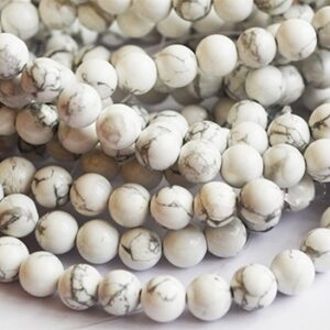 Hauliitti 8mm luonnonkiveä, reikä 1mm, 10 kpl pakkauksessa