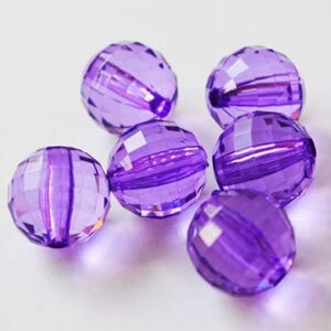 Akrüülhelmes 13,5x13,5mm ava 2,2mm lilla, pakis 6 tk