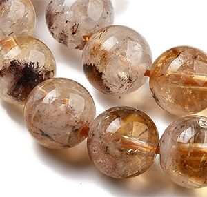 Tsitriin 8mm, looduslik kivi, ava 1mm, pakis 10 tk