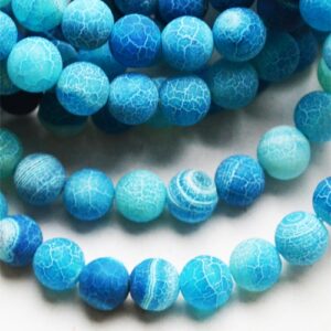 Агат 8mm  натуральный окрашенный, 10 шт.