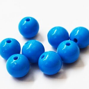 Akrüülhelmes 12mm sinine, ava 2,5mm, pakis 8 tk.