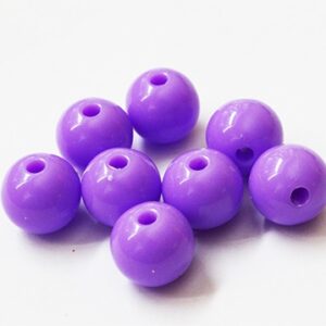Akrüülhelmes 12mm lilla, ava 2,5mm, pakis 8 tk.