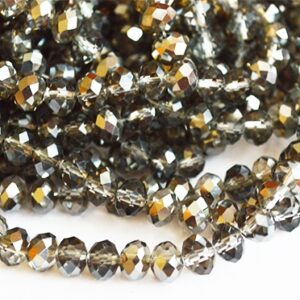 Lihvitud rondell 8x6mm electroplated, hall, 13 tk