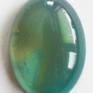 Ahhaat kamee 25x18mm looduslik kivi, värvitud sinine, pakis 1 tk