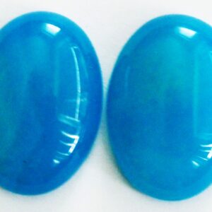 Ahhaat kamee 25x18mm looduslik kivi, värvitud sinine, pakis 2 tk