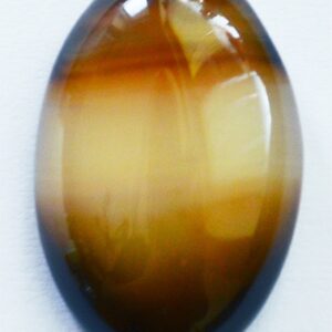 Ahhaat kamee 29-30x20-19mm, looduslik kivi, värvitud, pakis  1 tk