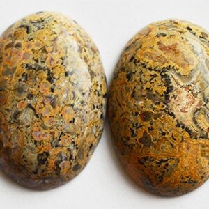 Leopard Skin кабошон 25x18мм природный камень, 2 шт.